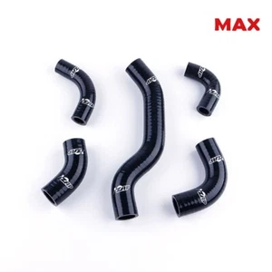 Black For 1995-2006 Kawasaki Vulcan 800 VN800 Silicone Coolant Radiator Hose Kit - Picture 1 of 11