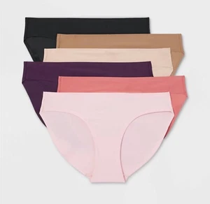 ☀️ Women's 6pk Bonded Microfiber Bikini Underwear - Auden Assorted Color M - Picture 1 of 2