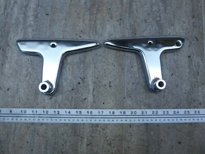 Suzuki S32-2 Olympian S604-1A 1966) Juego de soportes guardabarros trasero izquierdo derecho cromado Foto 1 de 4