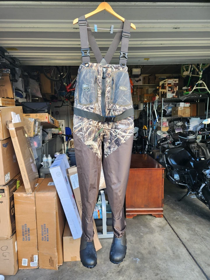 DRAKE Front Zip Guardian Elite 4-Layer Wader w/ Tear Away Liner - Size 9 Regular - Image 1 of 4