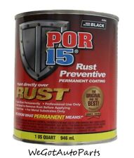 POR-15 Rust Preventive Permanent Coating Semi Gloss Black 1 Quart 45404 