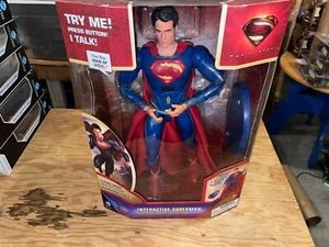 Thinkway Toys Man of Steel Superman Interaktiv Sprechen Neu - Bild 1 von 11