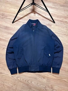 Baracuta G9 Harrington Jacket Dark Navy Sunfaded Plaid Lined Men's Size 40 S-M - Picture 1 of 17