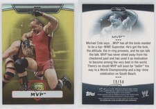 2010 Topps Platinum WWE Gold /50 MVP #76