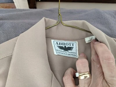 USN US Navy Shirts Khaki White Union Made Vintage Ready to Wear Made in USA — 第 1/4 张图片