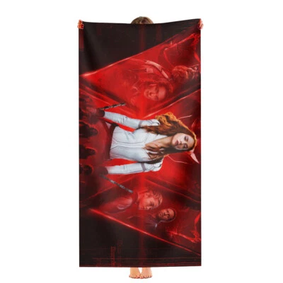 Black Widow Beach Towel 30"x60" Quick Drying Microfiber Gift for Girls Boys - Image 1 of 4