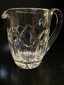 Waterford Ireland KERRY Crystal Creamer, Jug, Small Pitcher Cross, Vertical Cuts - Picture 1 of 9