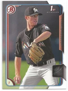 Travis Neubeck Miami Marlins 2015 Bowman Draft Prospekt - Bild 1 von 2