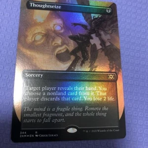 MTG Thoughtseize - Double Masters - Foil Borderless - ENG - NM - Picture 1 of 6