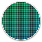 2 x Vinyl Stickers 25cm - Modern Green Blue Circle Pattern Cool Gift #16794