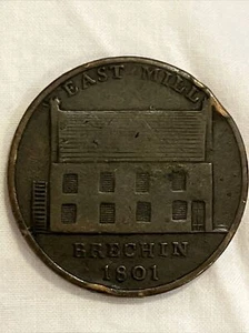 Rare GB / UK 1801 Smith & Wilson Brechin Halfpenny / Half Penny Condor Token B11 - Picture 1 of 2