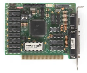 EGA video card - VDL C3 - FLYTEK EGA - ISA8 - 8 bit - TESTED - Picture 1 of 2