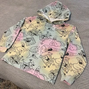 Bob Esponja Pantalones Cuadrados Tie Dye Sudadera con Capucha - Niñas XL Nickelodeon Talla 10-12 - Imagen 1 de 6