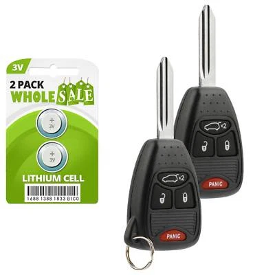 2 Replacement For 2008 2009 2010 2011 2012 2013 Jeep Liberty Key Fob Remote Foto 1 de 4