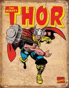 Modellismo - Collezione - Targa Metallo Marvel THOR 20x30 - Foto 1 di 1