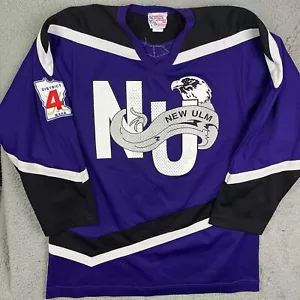 Vintage New Ulm Eagles Hockey Jersey Minnesota High School Hockey - Picture 1 of 7