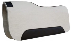 All Around western Saddle Pad is our color white material virgin wool - Picture 1 of 1