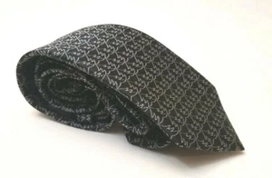 Nordstrom Men's Shop 100% Silk Black tie narrow new - Picture 1 of 5