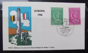 Env. Fdc Belgique Cob n° 1389/90 Europa - journées franco-belges du timbre - Bild 1 von 1