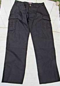 Tru-Spec Womens Black Uniform Cargo Combat trousers Size UK 20 - Picture 1 of 6