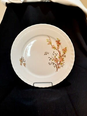 Prato floral Baviera Alemanha coroa porcelana Alemanha Ocidental 12" meados dos anos 50 - Imagem 1 de 4