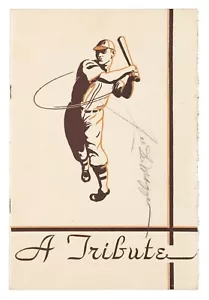 1939 Joe DiMaggio Testimonial Dinner Program Signed Twice by DiMaggio PSA DNA - Picture 1 of 10