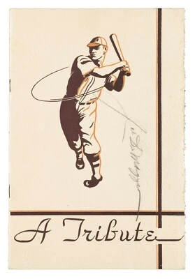 1939 Joe DiMaggio Testimonial Dinner Program Signed Twice by DiMaggio PSA DNA - Image 1 of 4