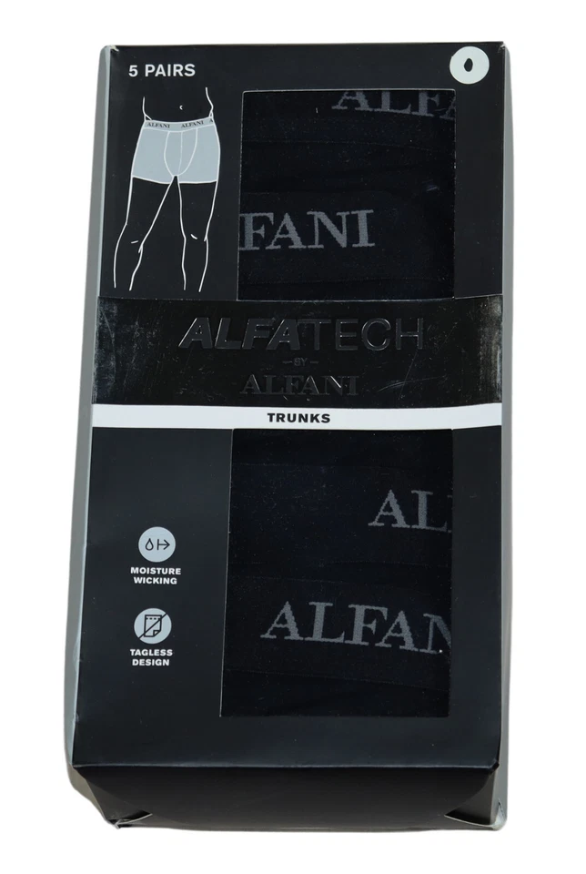 Paquete de 5 calzoncillos Alfani AlfaTech sin etiquetas ropa interior para hombre elige color/talla Foto 1 de 1
