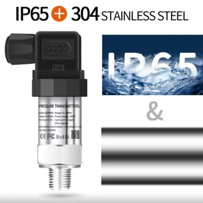 Water Pressure Sensors Transmitter Measurement 4-20ma 2Kpa 0-4bar 0-10V RS485 - Image 1 of 4