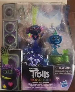 Trolls World Tour Techno Reef Bobble Figuras Hasbro DreamWorks 2019 - Imagen 1 de 2