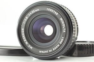 [Near MINT] Minolta MC W.ROKKOR 35mm f/2.8 Wide Angle MF Lens w/Cap From JAPAN