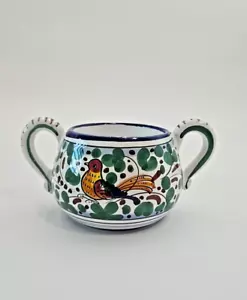 Ceramica italiana dipinta a mano zucchero Deruta Fima ceramica Italia firmata Toscana - Foto 1 di 5