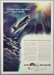 Ilustración de anuncio de guerra de Nash-Kelvinator 1942 por A. J. Kurka - Imagen 1 de 3