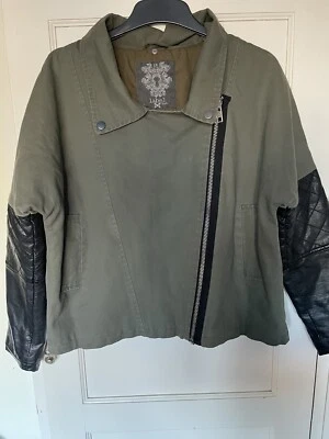 Ladies Khaki Jacket By Label Lab Size 12 - Image 1 of 4