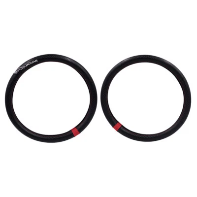 380mm 15" Car Steering Wheel Cover PV Leather Carbon Fiber for JAGUAR  - Image 1 of 4