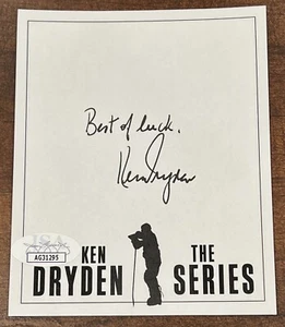 Ken Dryden Signed Ken Dryden The Series Insert Montreal Canadiens JSA COA Auto - Picture 1 of 4