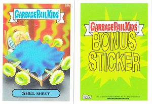 2015 Garbage Pail Kids Series 1 "SHEL SHEET" B8b Bonus Sticker Card. - Bild 1 von 1