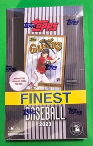 2023 Topps Finest Flashbacks Baseball Factory Sealed Hobby Box - Picture 1 of 3