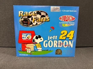 2000 JEFF GORDON NASCAR DIECAST #24 RACE FANS SNOOPY PEANUTS DUPONT 1:24 SCALE - Picture 1 of 10