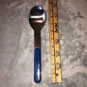 Vtg Dansk International Summer House Serving Spoon Blue Stainless Japan 9 inch - Picture 1 of 5