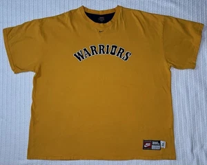 Vintage Nike Golden State Warriors ‘75 Shirt 3XL 29” X 31” Center Swoosh NBA - Picture 1 of 10