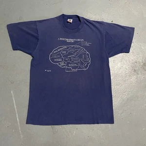 Camisa grande vintage de psiquiatra cerebral años 80 - Imagen 1 de 7