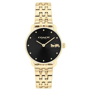 Coach Gold Steel Black Dial Women's Watch - 14504302 - Picture 1 of 5