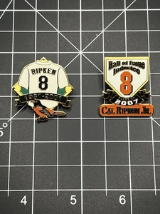 Cal Ripken Jr. Baseball Lapel Pins (2) - Picture 1 of 5