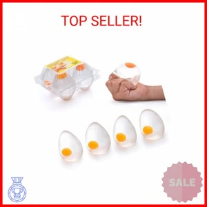 IPIDIPI TOYS Funky Egg Squishy Ball - Clear Egg Yolk Fun Squeeze, Yolk Balls pour - Photo 1 sur 2