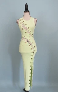 Fashion Nova XS Lace Up Sweater Midi Dress - Lime Color Sleeveless - Picture 1 of 12