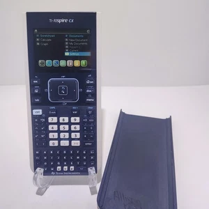 Texas Instrument Ti-Nspire CX Graphing Calculator Blue W/Cover Great Condition - Picture 1 of 15