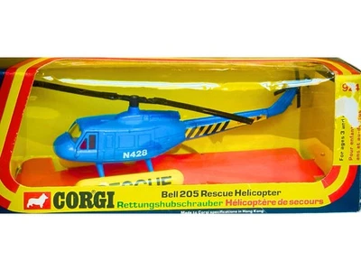 Vintage 1970s Corgi Bell 205 Rescue Helicopter No. 924 NEW - Image 1 of 4