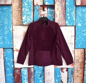 Sudadera Pullover Para Mujer St Johns Bay Active Acolchada Valour 2XLARGE Borgoña - Imagen 1 de 11