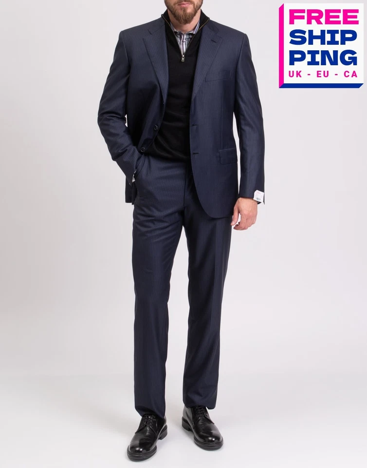 RRP€3050 BRIONI Chigi Silk & Wool Suit IT50 US40 M Single-Breasted Made in Italy - image 1 of 4